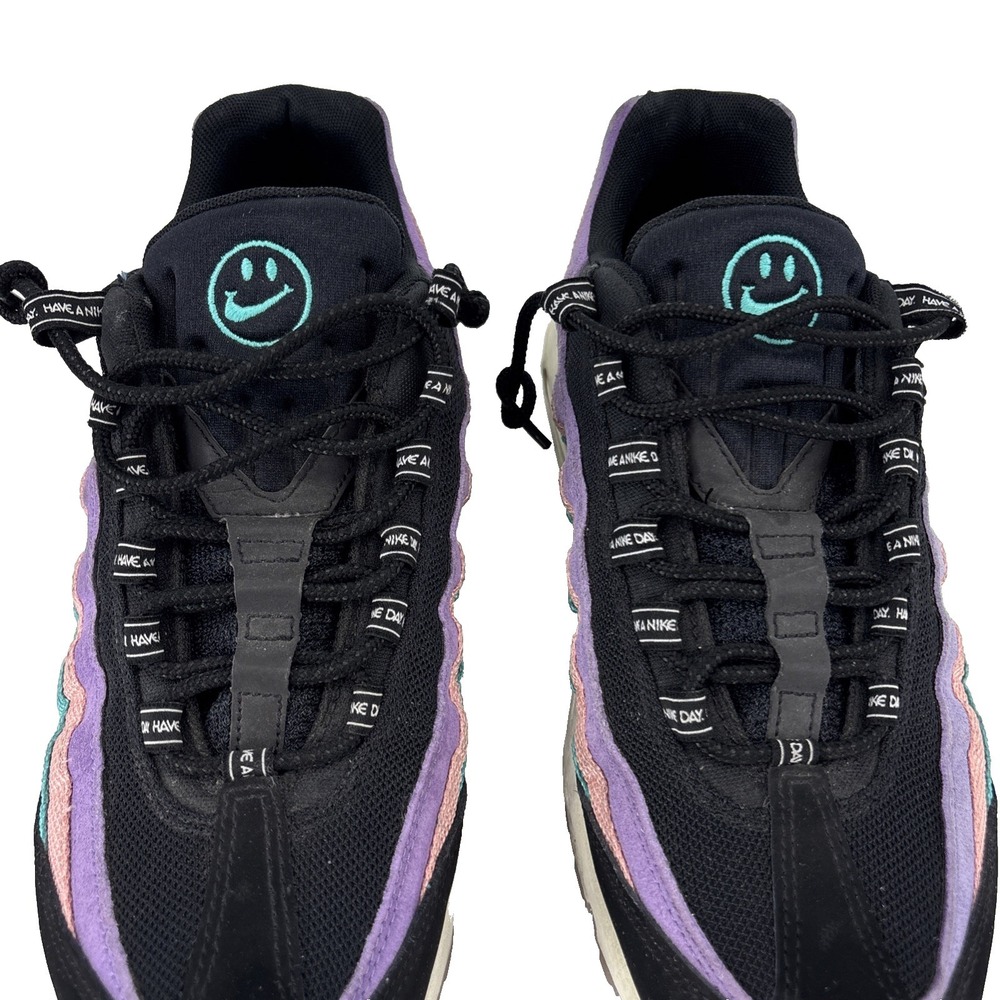 Nike Air Max 95 Have A Nike  Day Black Purple Pink Teal BQ9131-001 Men's Sz 10.5 - Picture 5 of 13